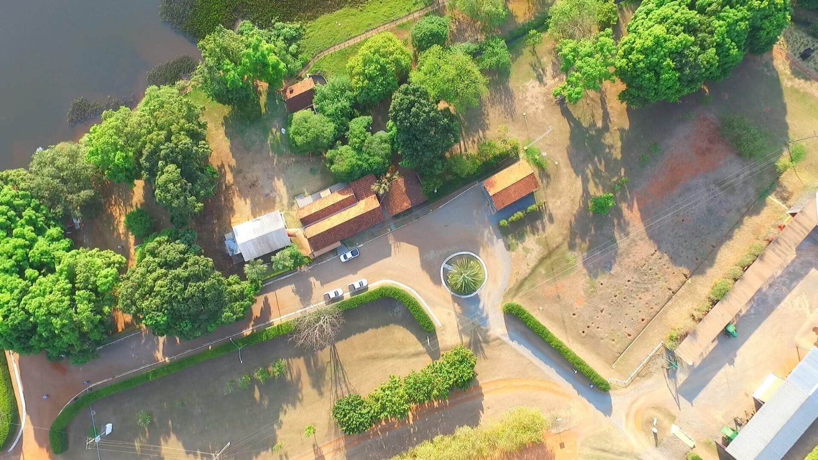 Imagem aérea de talhão agrícola