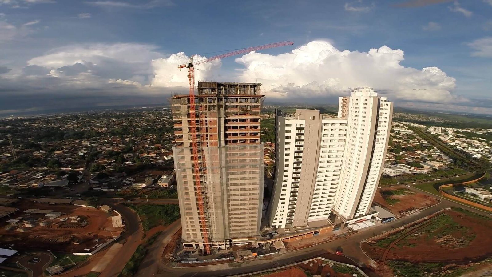Progresso de obra documentado